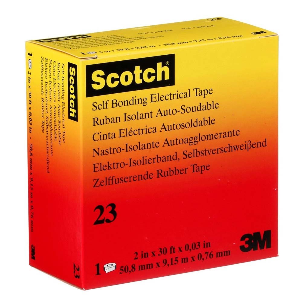3M 23-2X30FT Scotch Rubber Splicing Tape 23, Black, 2 in x 30 ft (7000138512) - 8