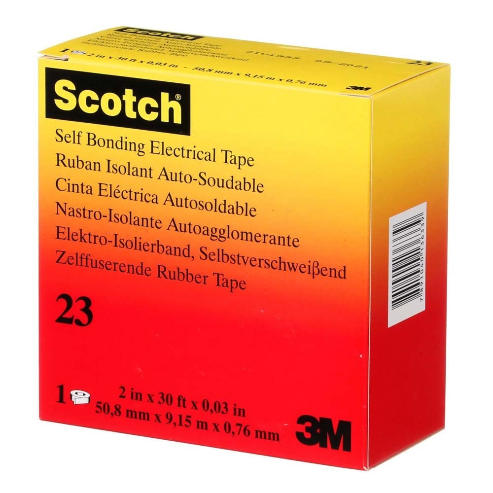 3M 23-2X30FT Scotch Rubber Splicing Tape 23, Black, 2 in x 30 ft (7000138512) - 9