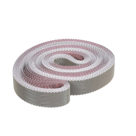 3M 307EA Trizact Cloth Belt A30 JE Weight Aluminum Oxide Gray 2-1/8 in x 132 in Film-lok Full-flex Scallop A (7000139766) (50 Pack) - 2