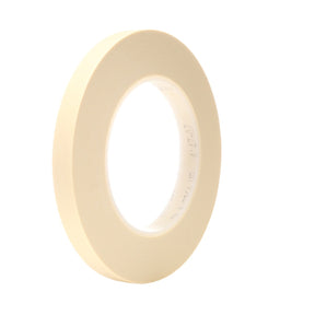 3M 2364 Performance Masking Tape, Tan, 12 mm x 55 m, 6.5 mil, Plastic Core (7000142982) (144 Pack)
