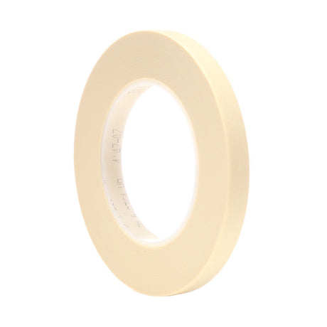 3M 2364 Performance Masking Tape, Tan, 12 mm x 55 m, 6.5 mil, Plastic Core (7000142982) (144 Pack) - 2