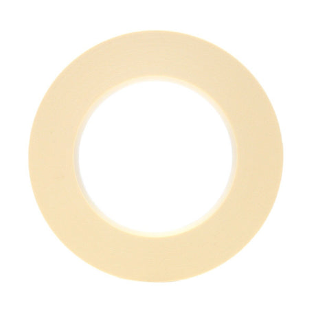 3M 2364 Performance Masking Tape, Tan, 12 mm x 55 m, 6.5 mil, Plastic Core (7000142982) (144 Pack) - 3