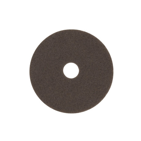 3M Brown Stripper Pad 7100 Floor Pad with Center Hole, 13 in (7000144593) (5 Pack)