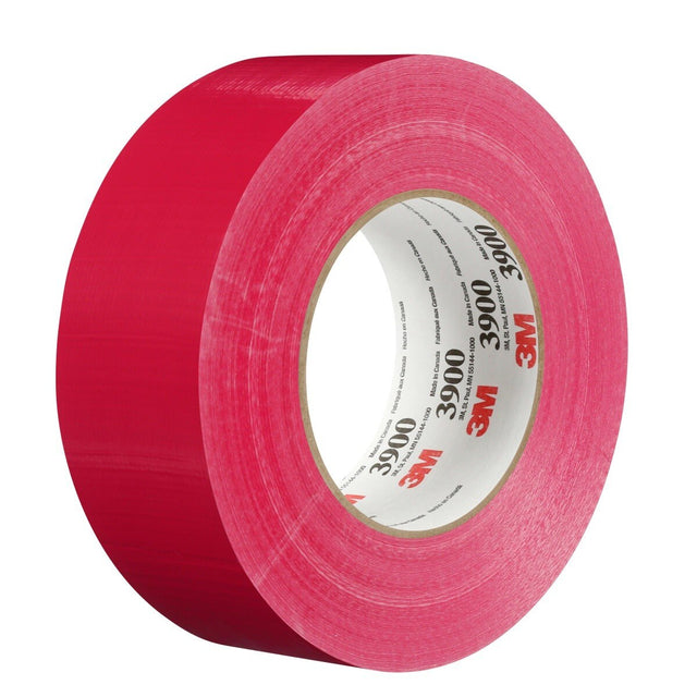 3M 3900 Multi-Purpose Duct Tape, Red, Rubber Adhesive, Water Resistant, 48 mm x 54.8 m, 8.1 mil (7000144749)  - (24Pack)