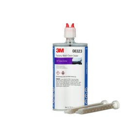 3M Factory-Match Seam Sealer, Two-Part Urethane, Medium/High Viscosity, Black, 200 mL/6.75 fl oz Cartridge (08323) (7000148202)  - (6Pack)