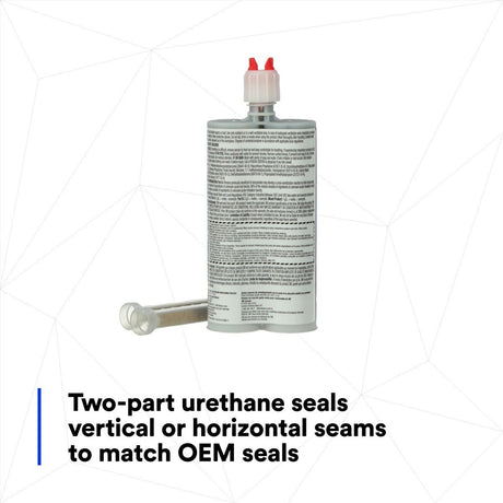 3M Factory-Match Seam Sealer, Two-Part Urethane, Medium/High Viscosity, Black, 200 mL/6.75 fl oz Cartridge (08323) (7000148202)  - (6Pack) - 10