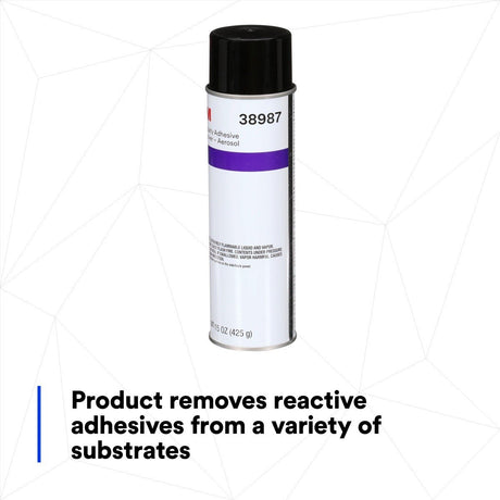3M 38987 Specialty Adhesive Remover Aerosol, Solvent-Based, Transparent, 15 fl oz Can (7000148208)  - (6Pack) - 6