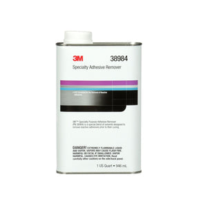 3M Specialty Adhesive Remover, Solvent Based, Transparent, 1 qt (38984) (7000148209)  - (6Pack)