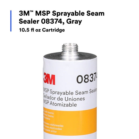 3M 08374 MSP Sprayable Seam Sealer, Gray, 10.5 FL OZ Cartridge (7000148239)  - (6Pack) - 2