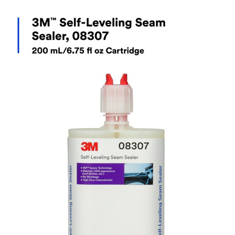 3M 08307 Self-Leveling Seam Sealer Two-Part Epoxy, Transparent, 200 mL/6.75 fl oz Cartridge, Quick Curing (7000148242)  - (6Pack) - 4