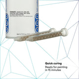 3M 08307 Self-Leveling Seam Sealer Two-Part Epoxy, Transparent, 200 mL/6.75 fl oz Cartridge, Quick Curing (7000148242)  - (6Pack) - 7