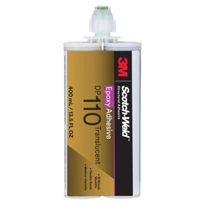 3M DP110 Scotch-Weld Epoxy Adhesive, Translucent, 400 mL 13.5 fl oz Cartridge (110) (7000148269)  - (6Pack)