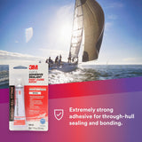 3M 4200FC Marine Adhesive Sealant Fast Cure, White, 3 oz Tube (5260) (7000148282)  - (6Pack) - 5