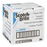 3M 2000BP Scotch-Brite Power Pad, 5.5 in x 3.9 in (7010029053) (60 Pack) - 2