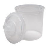3M 16000 PPS Paint Spray Gun Cup Lid and Liner Kit, Standard 22 fl oz, 200 Micron Filter, 50 Lids and Liners, 20 Sealing Plugs (7010029840) - 3