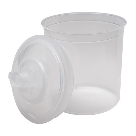 3M 16000 PPS Paint Spray Gun Cup Lid and Liner Kit, Standard 22 fl oz, 200 Micron Filter, 50 Lids and Liners, 20 Sealing Plugs (7010029840) - 3