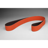 3M 747D Cloth Belt, Ceramic Aluminum Oxide, 80 Grit, X Weight, Orange, 2 in x 25-7/32 in (7010290603) (50 Pack)