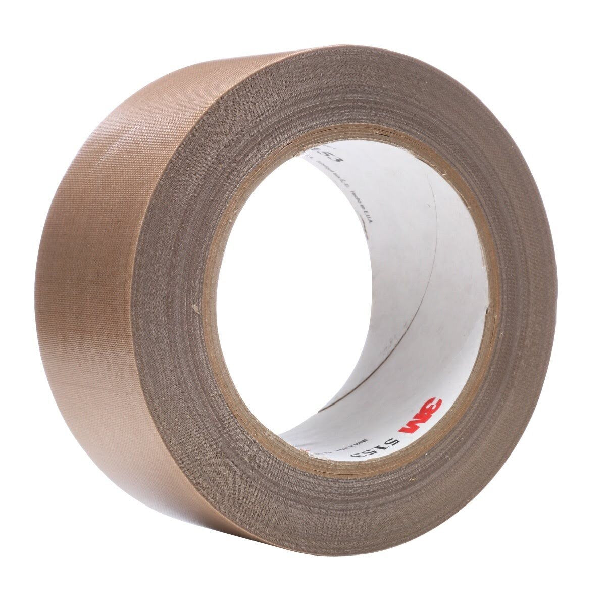 3M 45637 General Purpose PTFE Glass Cloth Tape, Silicone Adhesive, Light Brown, 2 in x 36 yd, 6.8 mil (5153) (7010292978)  - (24Pack)