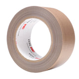 3M 45637 General Purpose PTFE Glass Cloth Tape, Silicone Adhesive, Light Brown, 2 in x 36 yd, 6.8 mil (5153) (7010292978)  - (24Pack) - 2