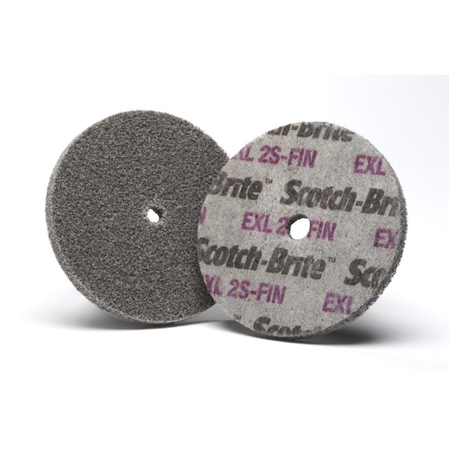 3M XL-UW Scotch-Brite EXL Unitized Wheel, 2S Fine, 4 in x 1/4 in x 1/2 in (7010294894) (20 Pack)