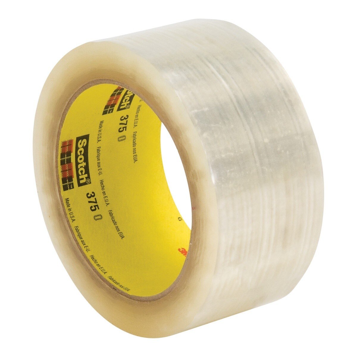 3M 375 Scotch Box Sealing Tape, Clear, 48 mm x 50 m (7010295456)  - (36Pack) - 2