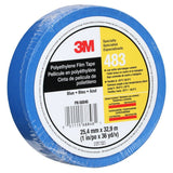 3M 483 Polyethylene Tape, Blue, 1 in x 36 yd, 5.0 mil, Individually Wrapped Conveniently Packaged (7010295458)  - (36Pack) - 7