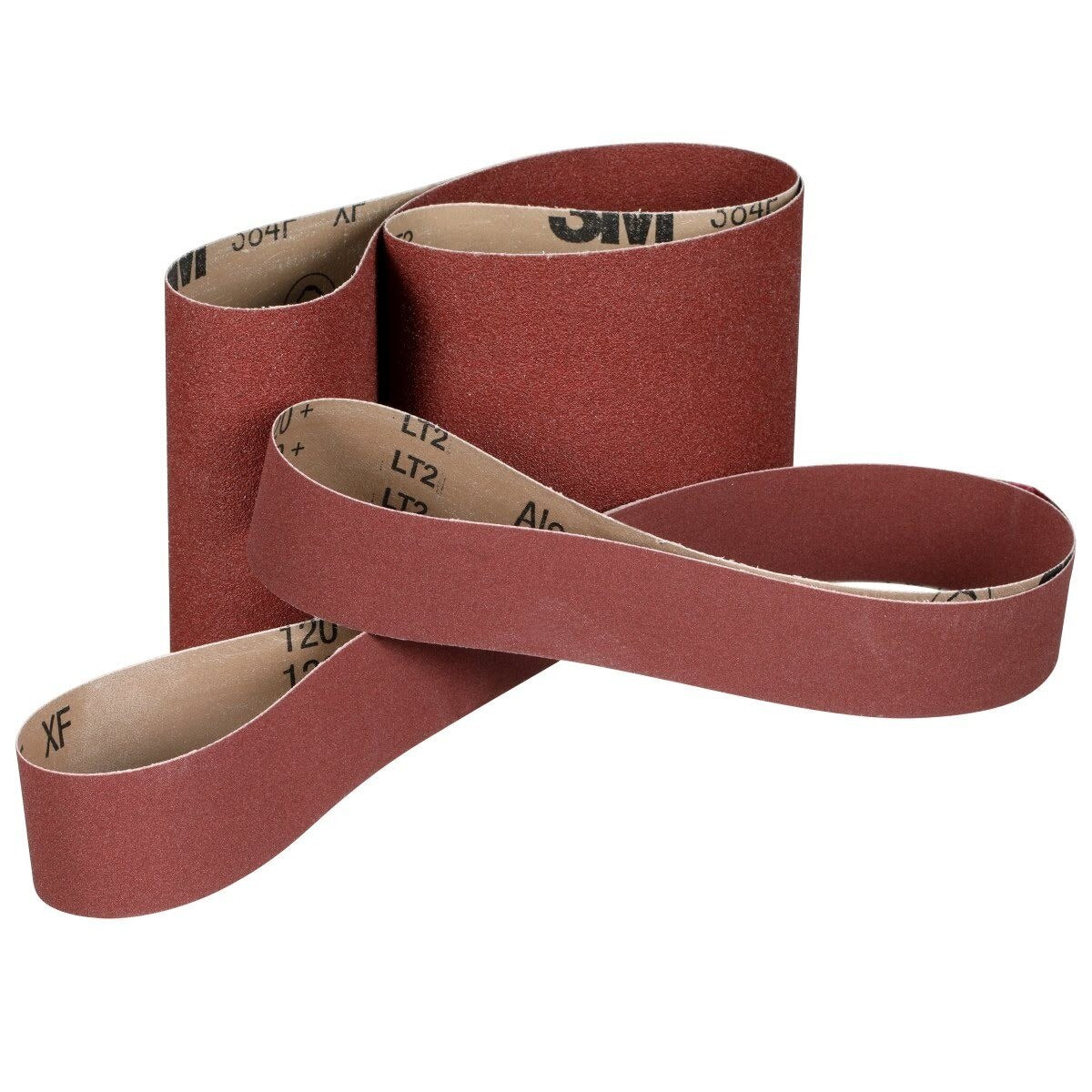 3M 384F Cubitron II Cloth Belt, Aluminum Oxide 120+ XF Weight, 1/2 in x 18 in, Fabri-lok, Single-flex, Maroon (7010299102) (200 Pack)