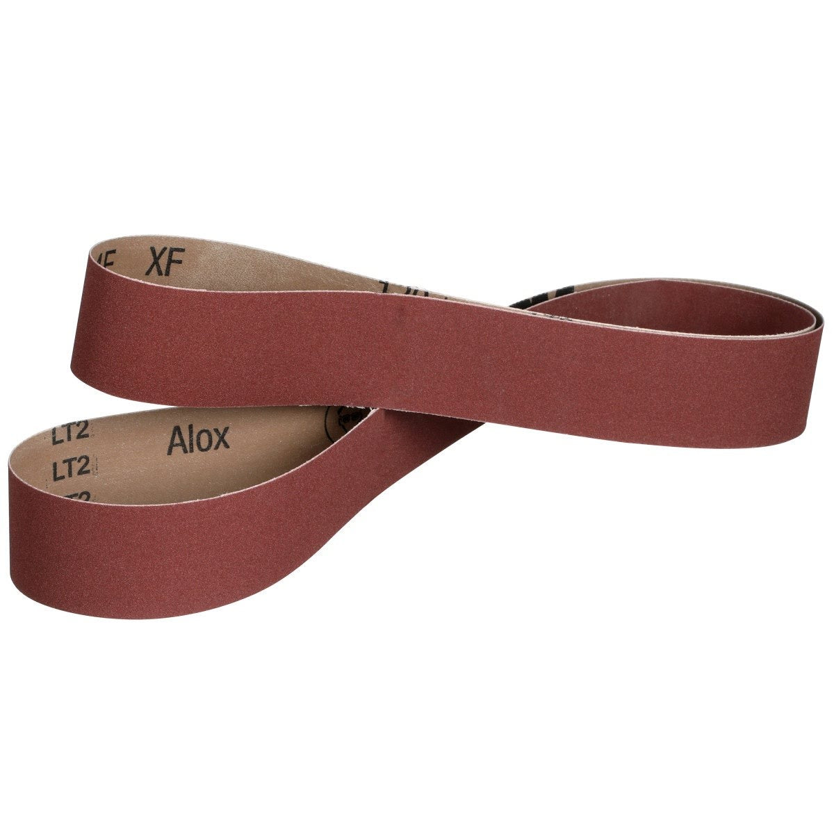 3M 384F Cubitron II Cloth Belt, Aluminum Oxide 120+ XF Weight, 1/2 in x 18 in, Fabri-lok, Single-flex, Maroon (7010299102) (200 Pack) - 2
