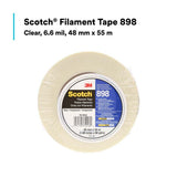 3M 898 Scotch Filament Tape , Clear, 48 mm x 55 m, 6.6 mil (7010300522) - 4