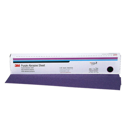 3M 740I 01794 Hookit Abrasive Sheet, Aluminum Oxide 36 Grit Purple, 2-3/4 in x 16-1/2 in (7010300647) (100 Pack) - 2