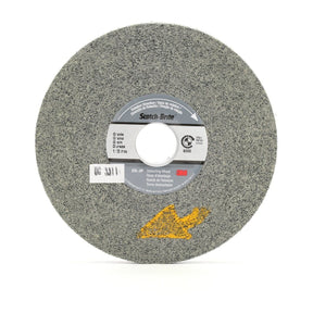 3M XP-WL Scotch-Brite EXL-XP Deburring Wheel, Silicon Carbide, 9S Fine, Gray, 6 in x 1/2 in x 1 in, 6000 rpm (7010300858) (4 Pack)