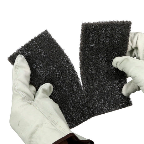 3M 7446 Scotch-Brite Blending Hand Pad, SiC Medium, Gray, 3-1/2 in x 7 in (7010300875) (800 Pack) - 8
