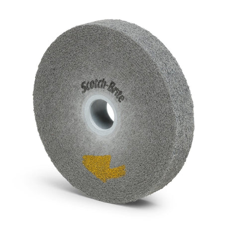 3M EP-WL Scotch-Brite EXL Pro Deburring Convolute Wheel, 9S Fine, Gray, 6 in x 3/4 in x 1 in (7010300989) (4 Pack)