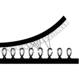 3M Hook/Loop Fastener, Black, 1 in x 10 ft (TB3571/TB3572) (7010302387)  - (8Pack) - 3