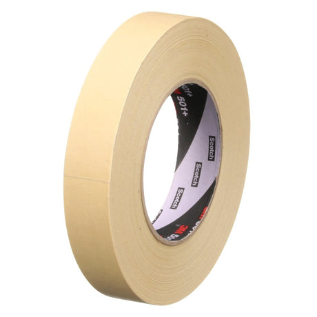 3M 501+ 501+ IW Scotch Specialty High Temperature Masking Tape, Tan, 24 mm x 55 m (7010302439)  - (36Pack)