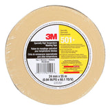 3M 501+ 501+ IW Scotch Specialty High Temperature Masking Tape, Tan, 24 mm x 55 m (7010302439)  - (36Pack) - 7
