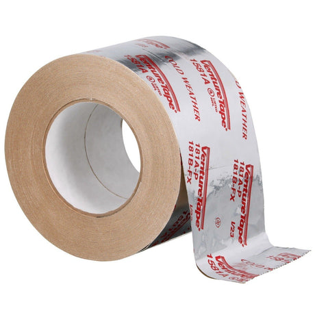 3M 1581A UL181A-P Aluminum Foil Tape, Natural Aluminum, Rigid/Flexible Duct Seaming, Cold Weather Adhesion, 3-7/8 in x 60 yd, 2 mil (7010302857)  - (12Pack) - 5