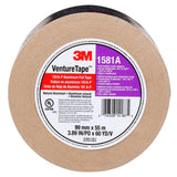 3M 1581A UL181A-P Aluminum Foil Tape, Natural Aluminum, Rigid/Flexible Duct Seaming, Cold Weather Adhesion, 3-7/8 in x 60 yd, 2 mil (7010302857)  - (12Pack) - 7