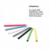 3M FP-301-3/32-6"-Clear Heat Shrink Thin-Wall Tubing, 6 in Length (7010305772)  - (10Pack) - 6