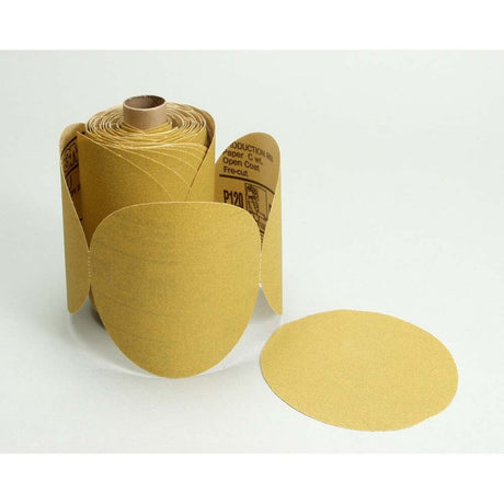 3M 01194 Stikit Gold Disc Roll 236U, 5 in, P180 Grade, Automotive Abrasives (7010307638) - 2