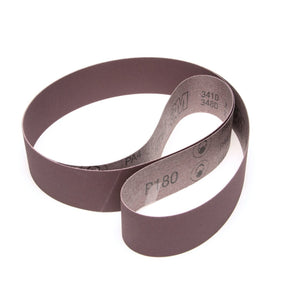 3M 341D Cloth Belt, Aluminum Oxide P180, Brown, 2 in x 48 in, Film-lok, Single-flex (7010307963) (50 Pack)