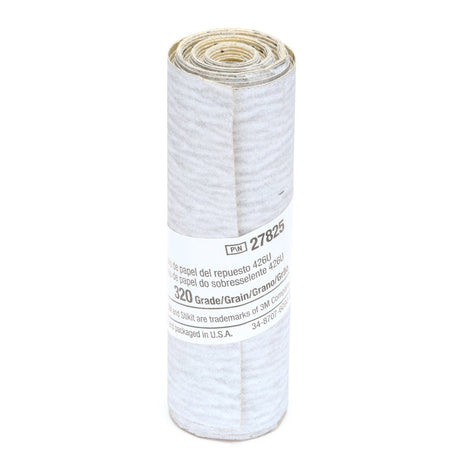 3M 426U Stikit Paper Refill Roll, 320 Grit, A-weight, 3-1/4 in x 100 in (7010308160) (50 Pack)