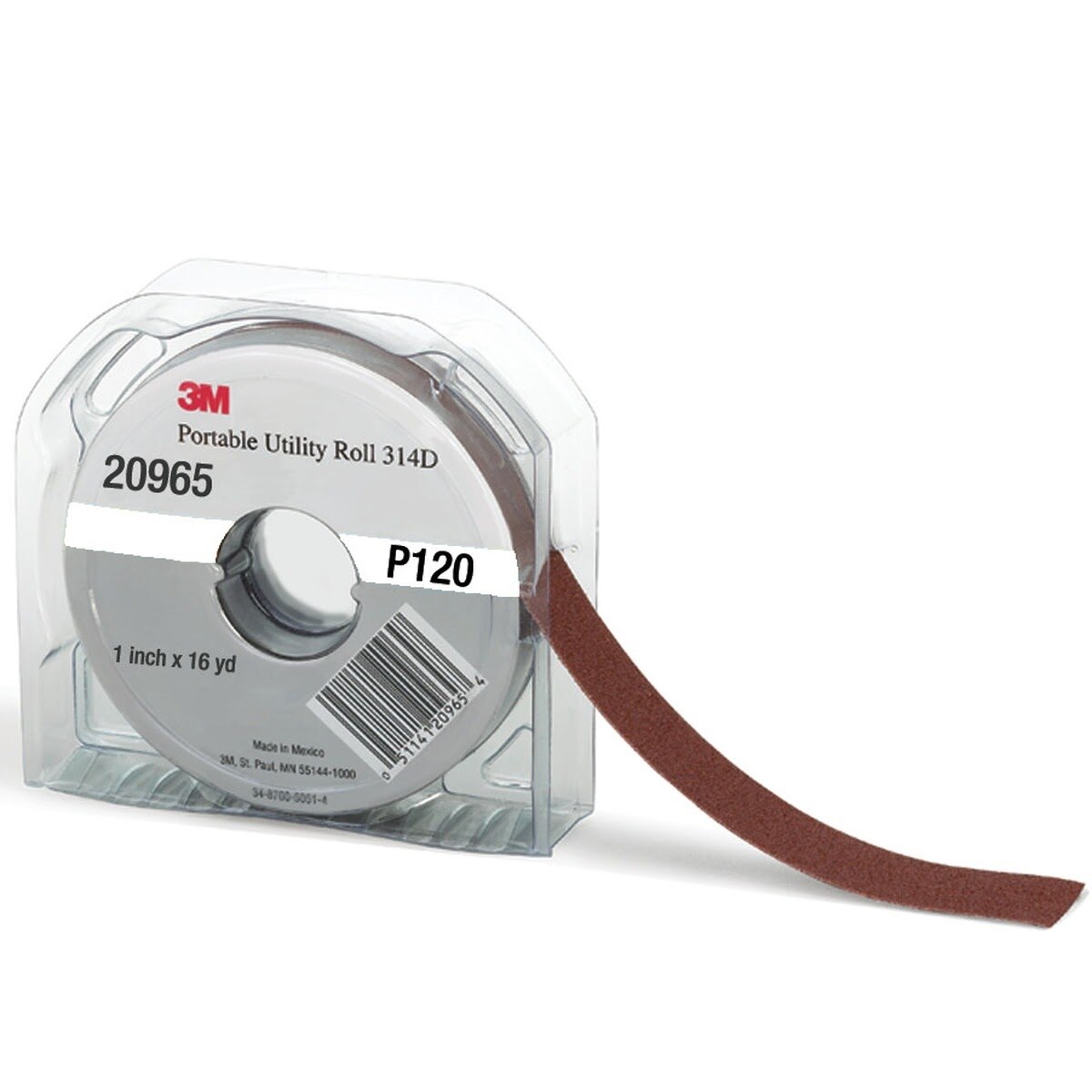 3M 314D Portable Utility Cloth, P80 J-weight, 1 in x 12 yd (7010308203)  - (85Pack)
