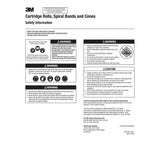 3M 341D Cartridge Roll , CR-ST, 60 X-weight, 3/4 in x 1-1/2 in x 3/16 in, Straight (7010309045) (100 Pack) - 2