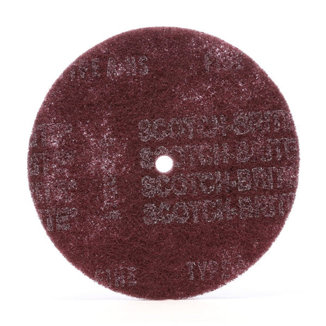3M HS-DC Scotch-Brite High Strength Disc AO Very Fine Maroon 8 in x 7/8 in (7010309503) (50 Pack)