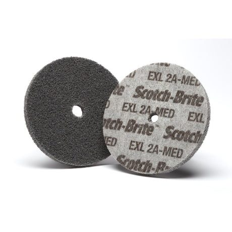 3M XL-UW Scotch-Brite EXL Unitized Wheel, 2A Medium, 4 in x 1/4 in x 1/4 in (7010309845) (20 Pack)