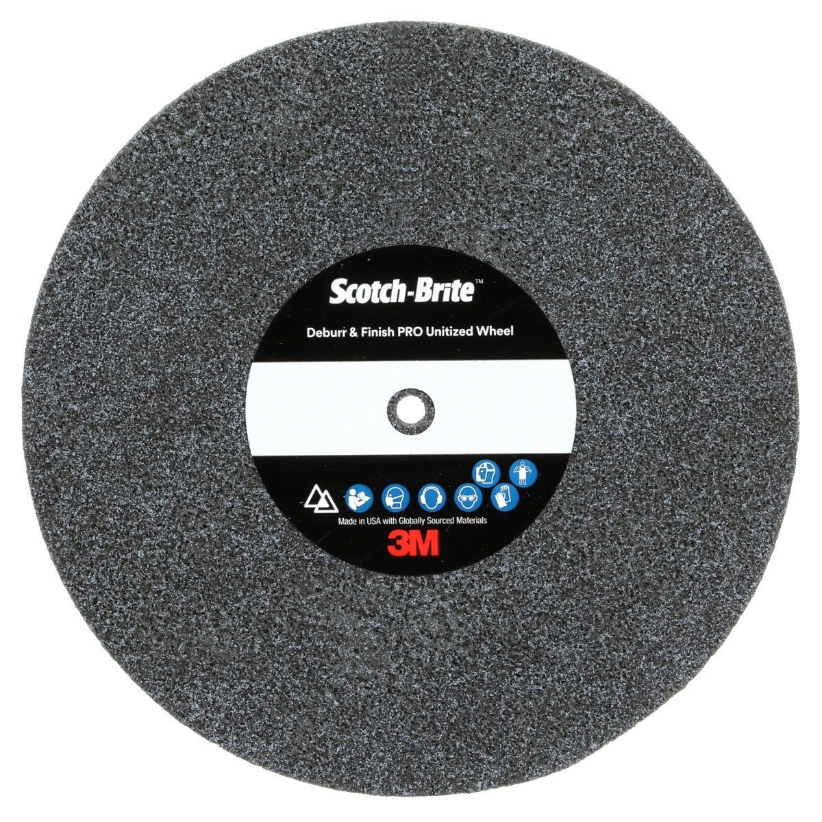 3M DP-UW Scotch-Brite Deburr & Finish PRO Unitized Wheel, 6C Medium+, 6 in x 1/8 in x 1/2 in (7010310028) (16 Pack)