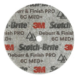 3M DP-UW Scotch-Brite Deburr & Finish PRO Unitized Wheel, 6C Medium+, 6 in x 1/8 in x 1/2 in (7010310028) (16 Pack) - 2