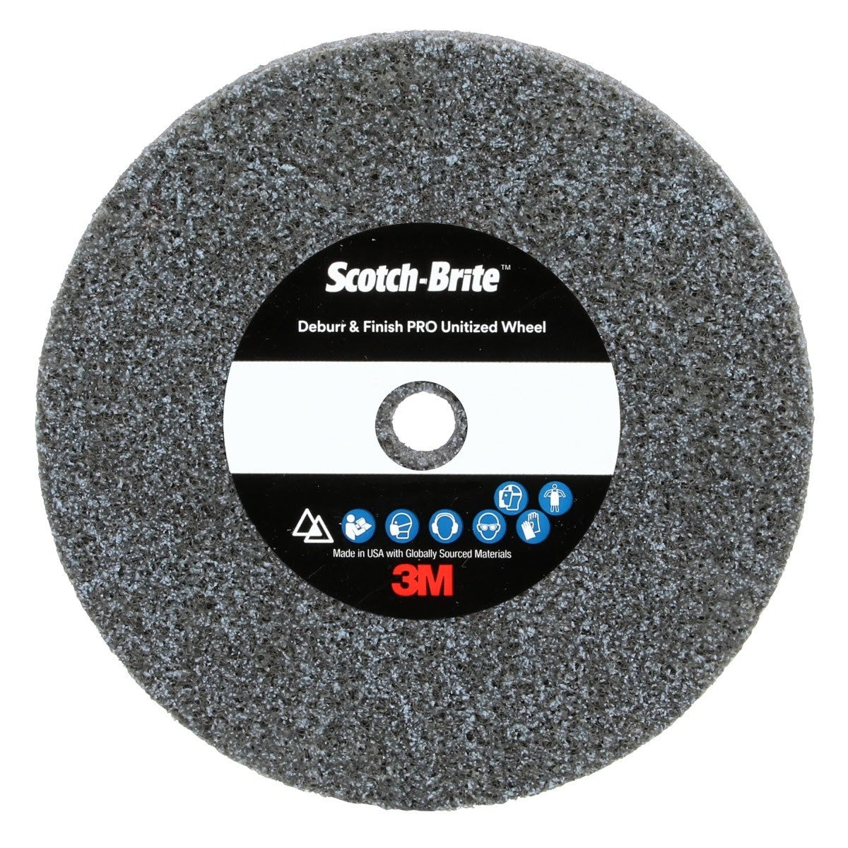 3M DP-UW Scotch-Brite Deburr & Finish PRO Unitized Wheel, 4C Medium+, 3 in x 1/2 in x 1/4 in (7010310029) (20 Pack)