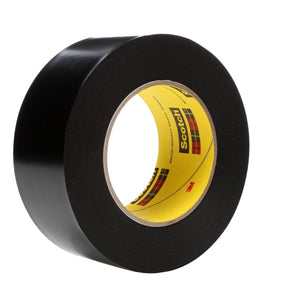 3M 472 Vinyl Tape, Black, 1 1/2 in x 36 yd, 10.4 mil, 1 in Black Core (7010312624) (24 Pack)